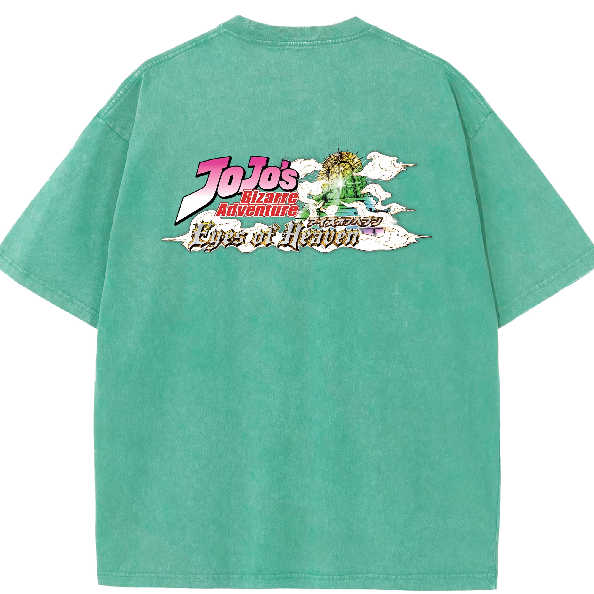 （画像用） ジョジョの奇妙な冒険 JoJo's Bizarre Adventure 綿100% ヴィンテージ風 半袖Tシャツ（背面プリント）